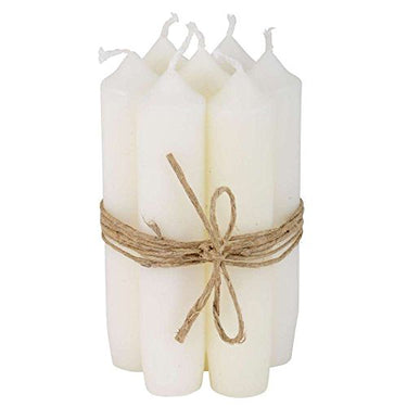 IB Laursen - Taper candles short candles - white - burn time: 4.5 hours - set of 6 im Sale